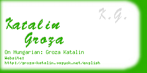 katalin groza business card